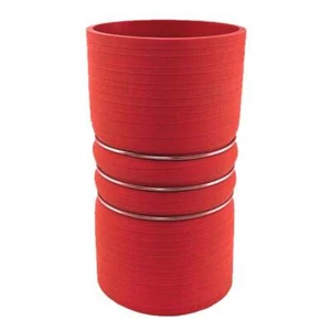 Manguera de joroba de silicona roja de alta resistencia de 4 X 7 pulgadas para enfriadores de aire de carga - Imagen 1 de 1