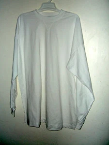 INTEGRITEES WHITE HEAVY PERU COTTON T SHIRT 3X 4X 5X in LSleeve & 6X in S Sleeve - Picture 1 of 3