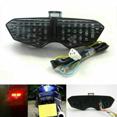 Fit for Yamaha YZF R6 2003-2005 ABS LED Smoke Brake Turn Signal Tail Light US F1 — 第 1/4 张图片
