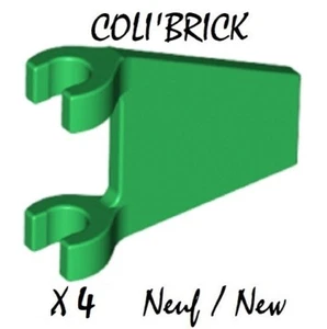 Lego 44676 - 4x Drapeaux / Flag 2x2 trapezoid - Vert / Green - lot kg NEW NEUF - Imagen 1 de 1