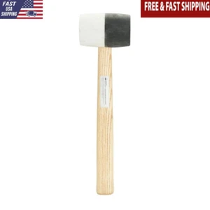 Double Headed Rubber Mallet Non-Marring Hammer Durable Hardwood Handle DIY Tool - Picture 1 of 8