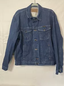 Chaqueta Denim Western Auténtica Wrangler De Colección Para Hombre Grande Algodón Abotonada - Imagen 1 de 14