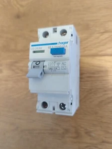 HAGER CD 263U 63A 30mA 2 POLE RCCB 63 AMP RCD RCCD ,FREE POST , SENT FAST - Picture 1 of 6