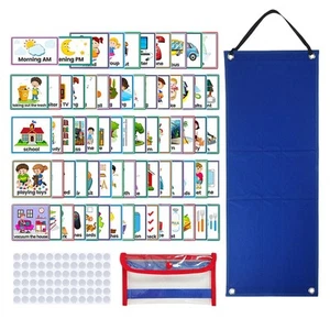 Kids Visual Schedule Calendar Daily Work Schedule with 72Pcs Dots for Home - Picture 1 of 7