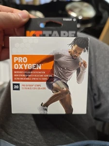 KT Tape Pro Oxygen 20 Pre-cut 2x10" Strips Titanium New Sealed Box Celliant Tech - Picture 1 of 6