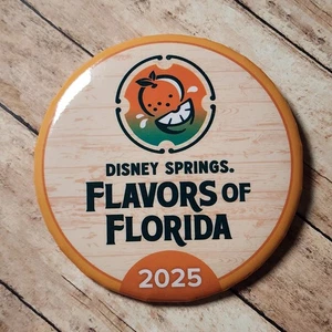 Disney Springs Flavor Festival 2025 Prize Redemption Pin Button Badge - Picture 1 of 2