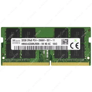 Hynix 32GB DDR4 2666MHz PC4-21300 2Rx8 SODIMM Laptop Memory RAM HMAA4GS6MJR8N-VK - Picture 1 of 2