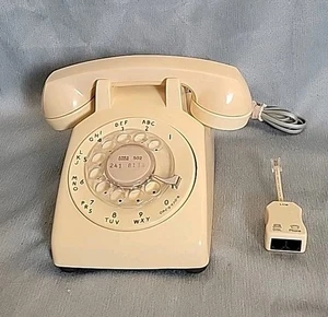 Telefono da scrivania vintage Bell South rotante non testato e cavo DSL ha bisogno di cavo a bobina - Foto 1 di 13