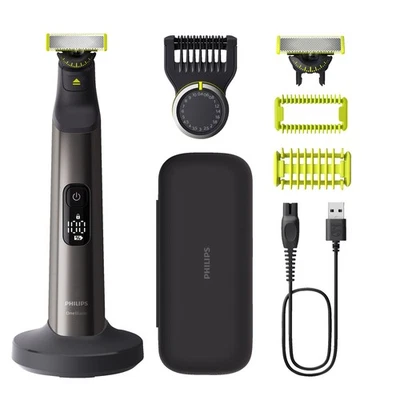 PHILIPS QP6652/61 OneBlade Pro 360 Elektrorasierer,, Barttrimmer, Chromdesign - Bild 1 von 3