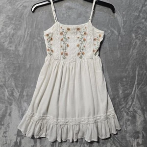 Patrons of Peace Lilly Dress XS Floral Boho Cottagecore Peasant Embroidery - Bild 1 von 9