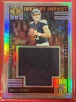 2023 Panini Illusions Will Levis Instant Impact Jersey Rookie RC #II-WLS - Image 1 of 2