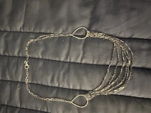 QVC Sterling Silver Graduated Multi Strand 17” Necklace - Picture 1 of 5