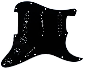 SEYMOUR DUNCAN Everything Axe Prewired/Loaded BLACK Pickguard for Strat - Picture 1 of 1