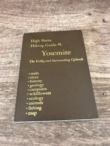 1975 High Sierra Wanderführer ~ #1 Yosemite Wilderness Press ~ mit Topo Karte - Bild 1 von 6