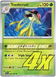 026/198 - 4x Toedscruel - Scarlet Violet Base - Uncommon - Pokemon - Picture 1 of 1