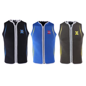 Herren Schwimmshirt Ärmellos Oberteile Badeshirt Neoprenweste Wasserskiweste - Bild 1 von 4
