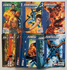 Ultimate Fantastic Four #1 to 59 (6 missin) + 2 anns (Marvel 2004) 55 x VF & NM.