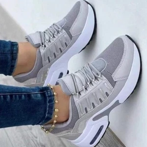 WOMEN LIGHTWEIGHT RUNNING SHOES, LACE-UP MESH BREATHABLE - Picture 1 of 6