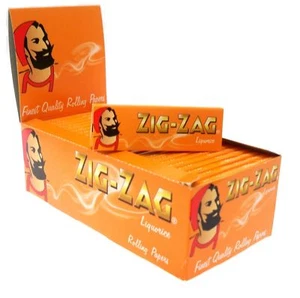 Caja completa de 50 folletos Zig Zag papel rodante de cigarrillos regaliz P&P £ 16.99 - Imagen 1 de 1