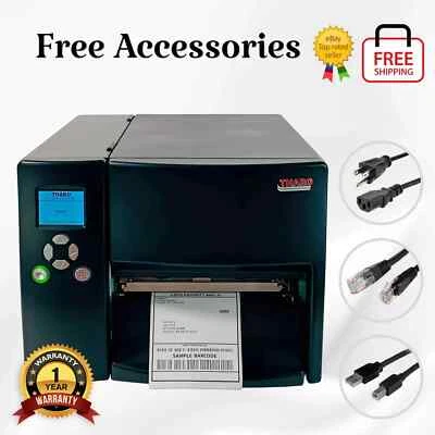 MINT Tharo H-627+ Wide 6" Thermal Transfer Label Printer Ethernet USB Grade A+ - Image 1 of 4