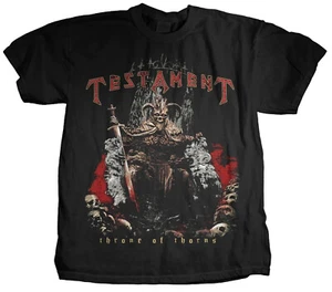 CAMISETA TESTAMENT cd lgo THRONE OF THORNS Oficial XL Nueva Dark Roots Legacy Order - Imagen 1 de 2