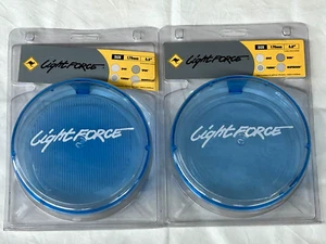 GENUINE LIGHTFORCE 170 STRIKER BLUE SPOT/SPREAD DRIVING LIGHT COVERS **NEW** - Picture 1 of 1