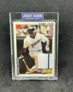 2021 Jersey Fusion 1997 Game Used Swatch Patch 1993 Bowman #630 Tony Gwynn