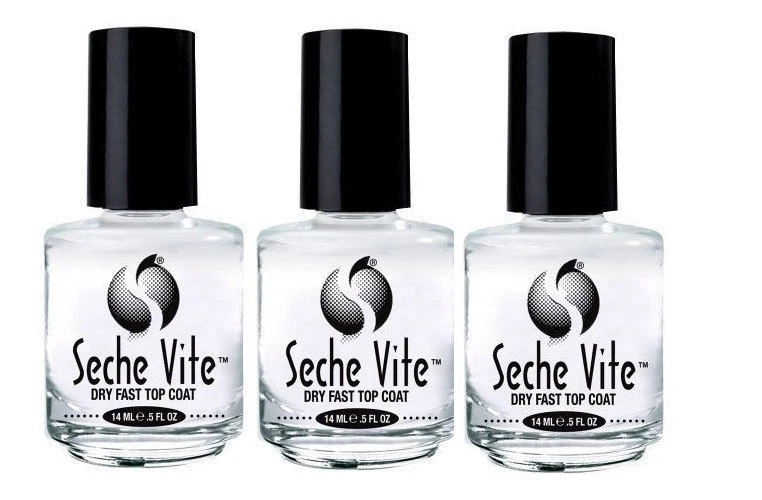 Pack Of 3 Seche Vite Dry Fast Top Coat Nail Polish 14Ml/0.5Oz - Image 1 of 1