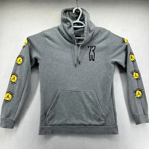 Nike Air Jordan Pullover Hoodie Gray Men's Medium Long Sleeve Pockets - Picture 1 of 10