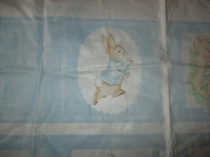 Panel de tela BEATRIX POTTER Vintage EL LIBRO ILUSTRADO DE PETER RABBIT - Años 80 - Imagen 1 de 2