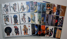 CHRIS ACHILLEOS, trading card series 2, full set with all MS cards in sleeves