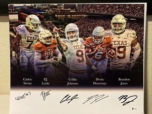 Caden Sterns, Collin Johnson, Devin Duvernay+ 2 more Longhorns 16x20 Photo BAS - Picture 1 of 9