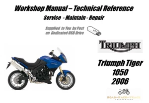 Triumph Tiger 1050 Service Repair Workshop Manual USB 2006 - Picture 1 of 6