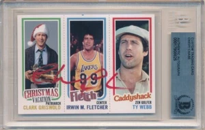 CHEVY CHASE 1980/81 TOPPS VARIATION SIGNED AUTOGRAPH CARD BGS AUTHENTIC AUTO SP - Imagen 1 de 2