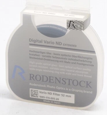 The Rodenstock 52mm Digital Vario ND MC Slim Filter  *SALE* NEW STOCK CLEARANCE - Image 1 of 3