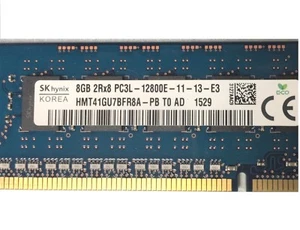 Hynix HMT41GU7BFR8A-PB 8GB DDR3-1600 PC3L 12800E ECC Unbuffered DIMM - Picture 1 of 2