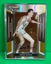 Arnie Risen AUTO 2008 Donruss Americana Sports Legends Mirror GOLD Autograph /25