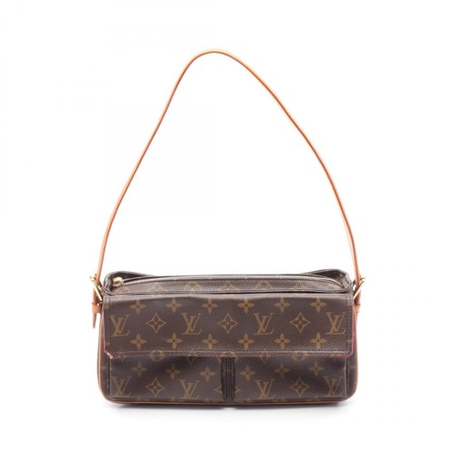 LOUIS VUITTON（LV） Borsa a tracolla Louis Vuitton Vivacite MM M51164 monogramma tela pelle marrone usata