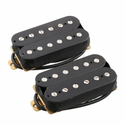 Alnico 2 II Magnets Guitar Humbucker Pickups Vintage PAF Style Black - Image 1 of 4