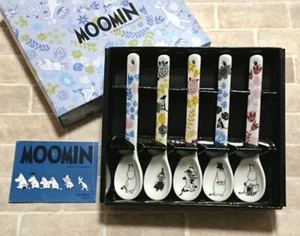 Moomin Ceramic Spoon Set of 5 Pottery - Picture 1 of 7