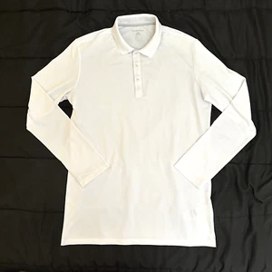 Galvin Green Long Sleeve Polo Shirt Mens Large L White Performance Lightweight - Picture 1 of 13