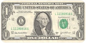 Placa con etiqueta de automóvil novedad billete de dólar - Imagen 1 de 16