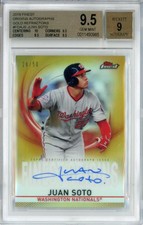 2019 Topps Finest  Juan Soto Origins Autographs Gold Refractors 28/50