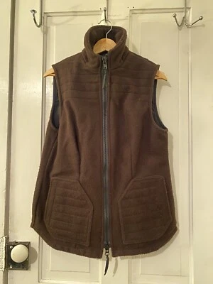 Sleeping Indian Vest Mens Medium Brown Wool Blend Hunting Full Zip Pocket Pleats - Image 1 of 4