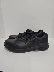 INSTRIDE 6000M NEW BLACK LEATHER SLIP RESISTANT WALKING MENS 13 SHOES - Picture 1 of 5