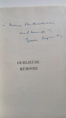 Jules SUPERVIELLE - Oublieuse mémoire - EO Ex SP Envoi Signé Autographe TBE 1949 - Photo 1/4
