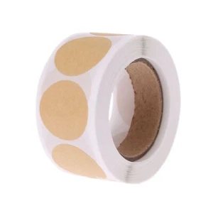 Kraft Paper Label 500pcs/roll Envelope Yogurt Bottle Decorating - Picture 1 of 8
