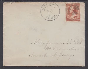 US Sc 210 on 1886 Cover w/ Enclosure, Geometric Fancy Cancel, to Newark, NJ - Picture 1 of 1