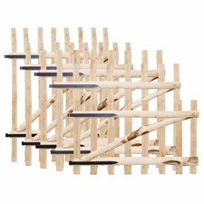 vidaXL Haselnussholz Zauntor Gartentor Hoftor Staketenzaun Tor Tür 60-150cm