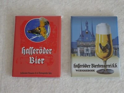 2 Hasseröder Bier / Brauerei Wernigerode Magnete - 6x8 cm - Bild 1 von 3